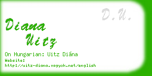 diana uitz business card